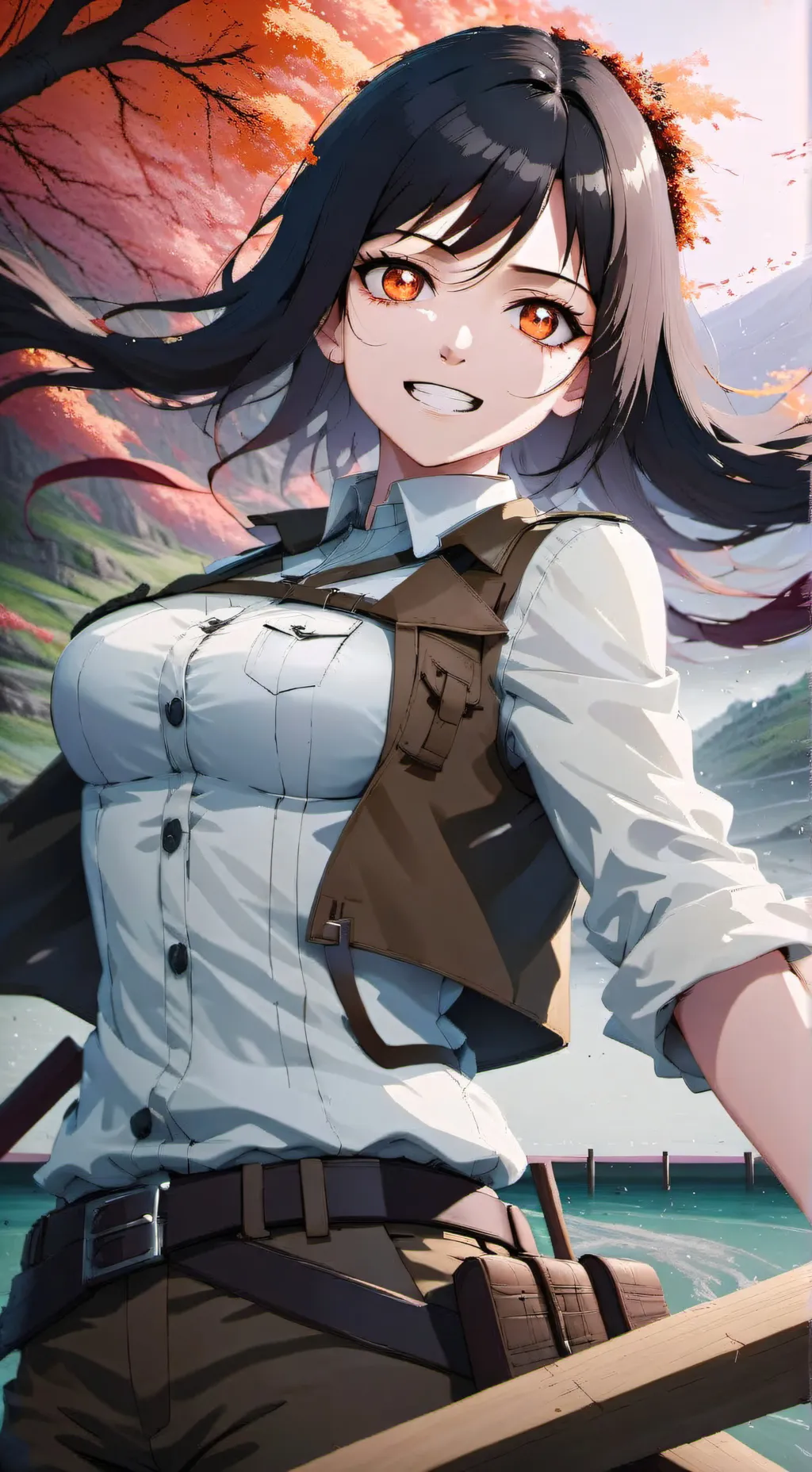 ai character: 💀HANGE FROM AOT! background