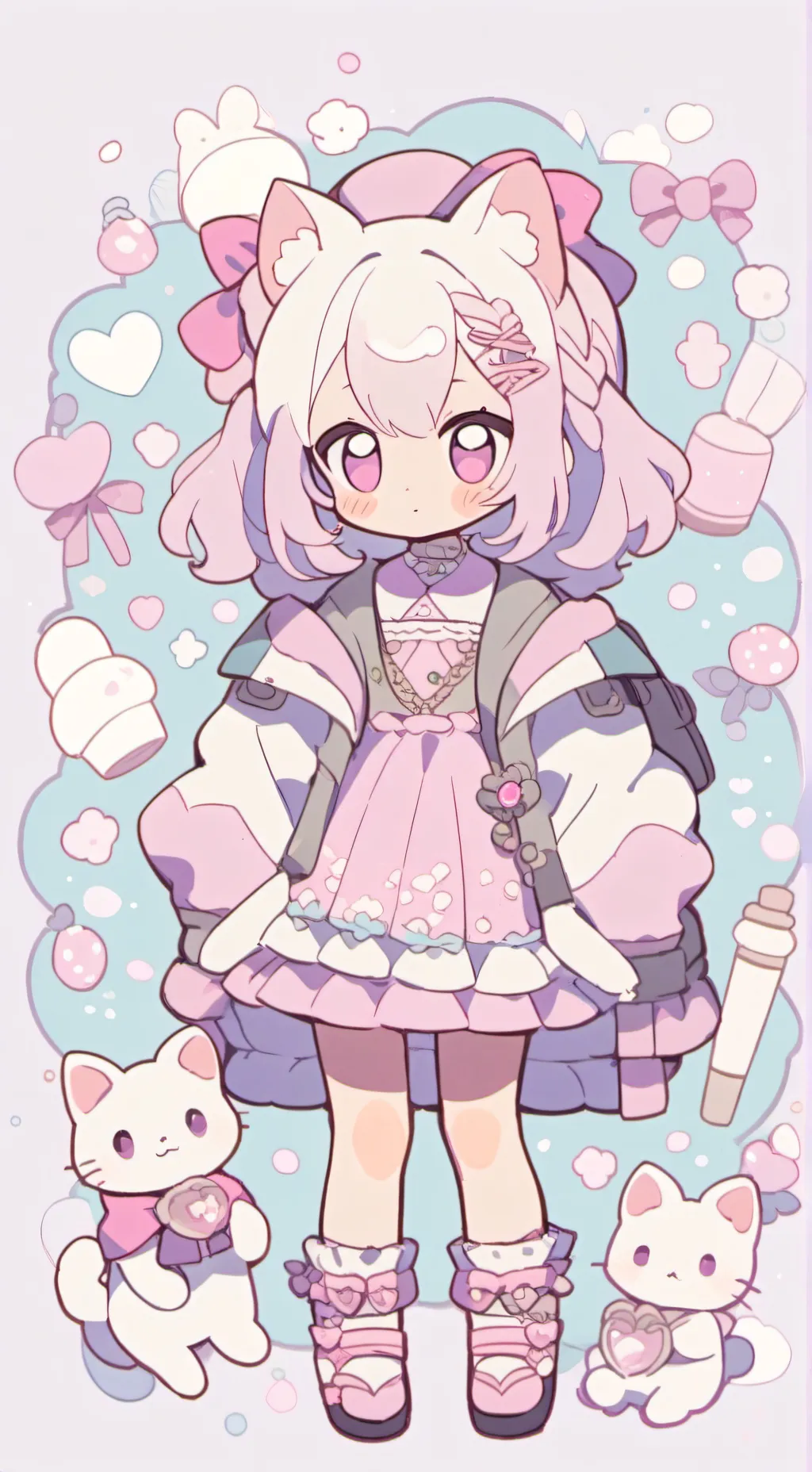 ai character: uwu cat background