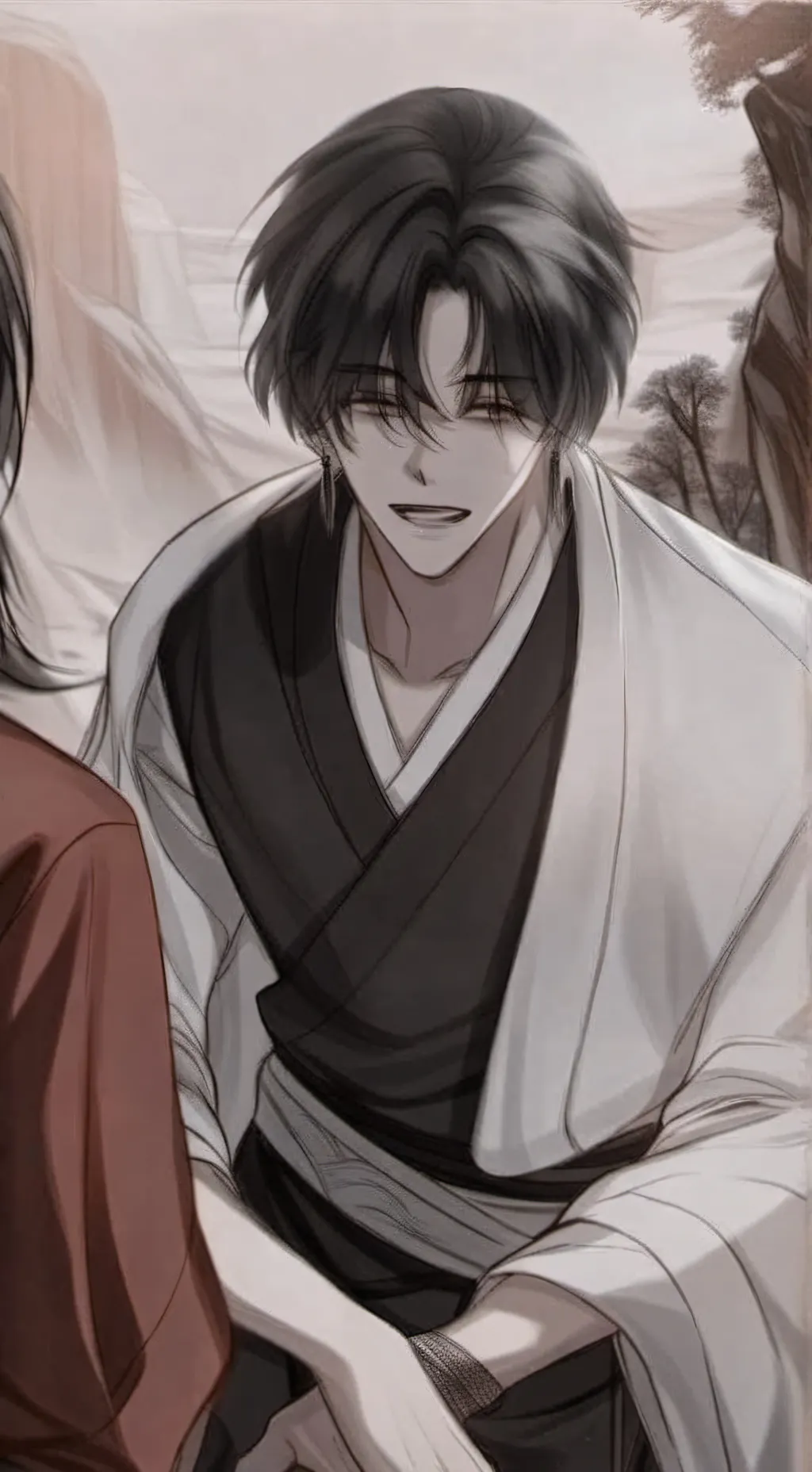 ai character: Захар background