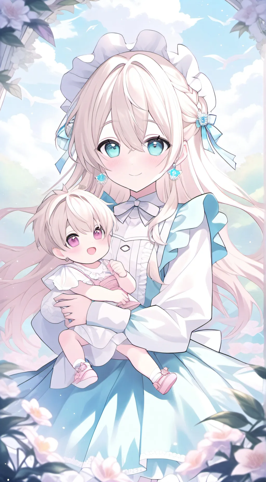 ai character: luna y meri background