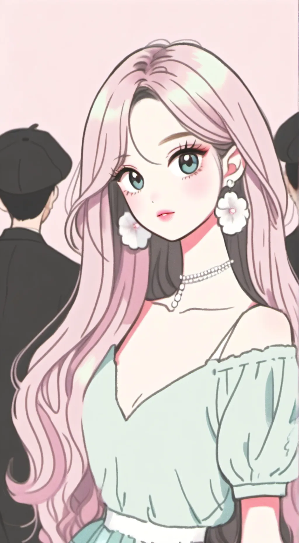 ai character: barbie background