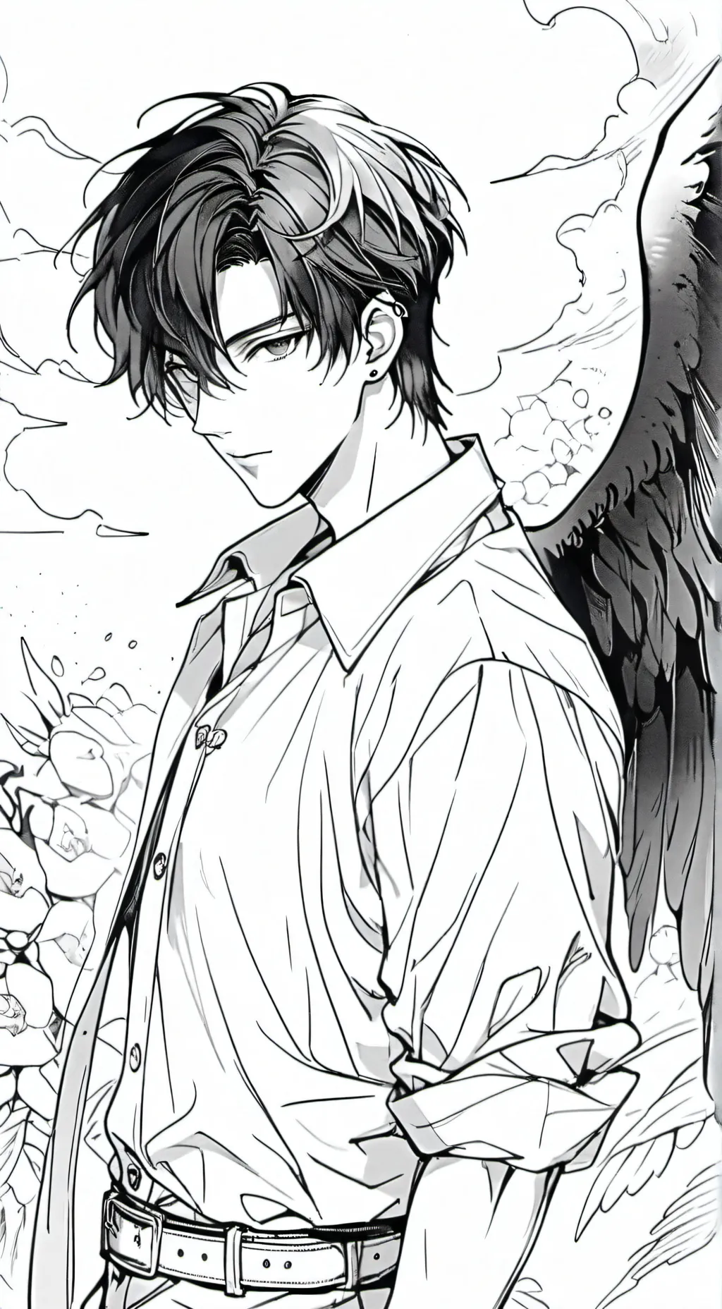 ai character: Hawks meets Marco background