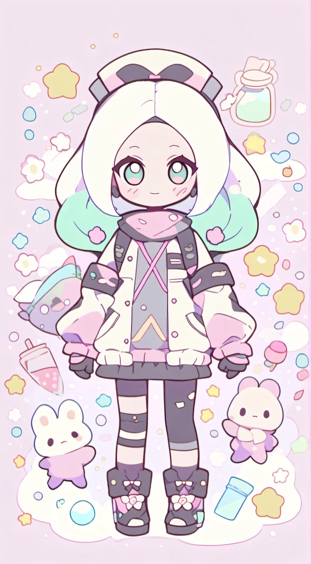 ai character: Wenda (Sprunki) background