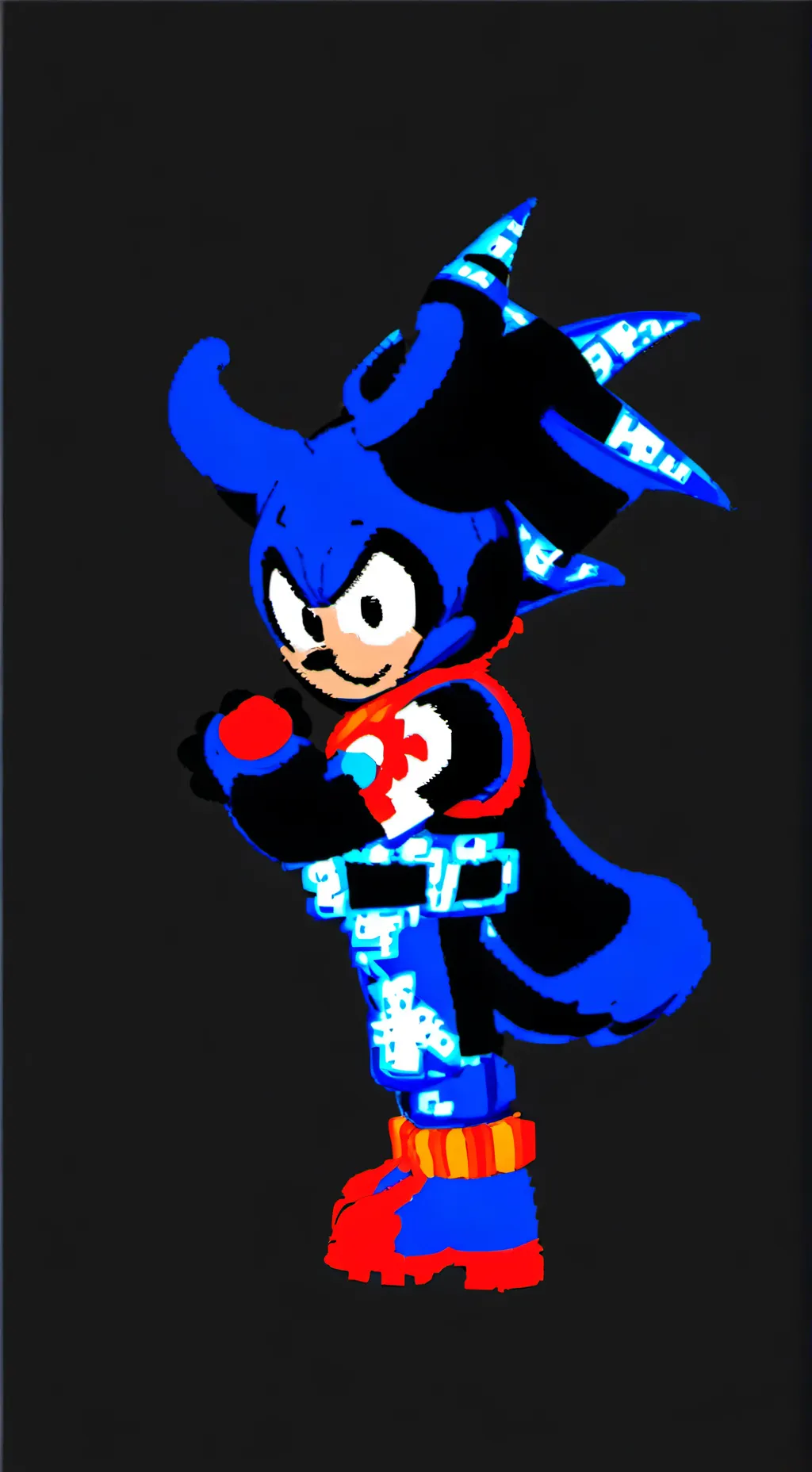 ai character: xo sonic  background