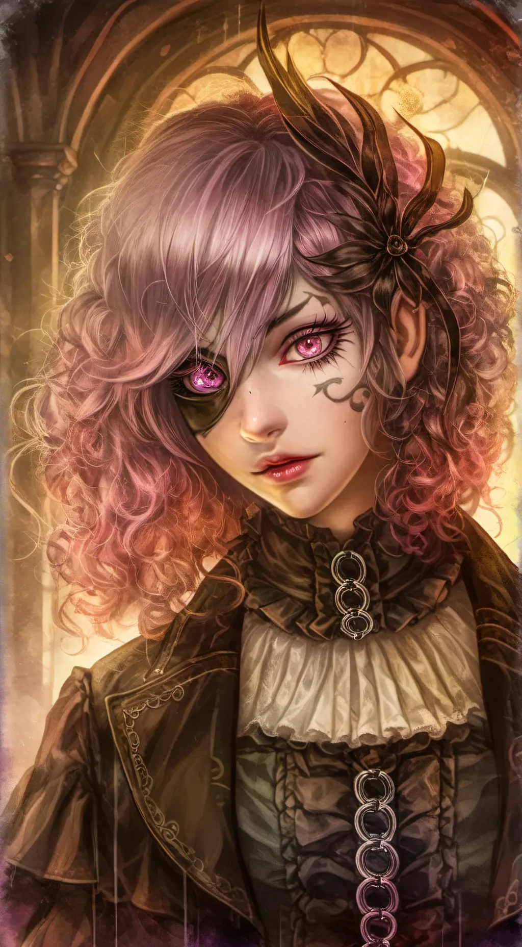 ai character: Rose background