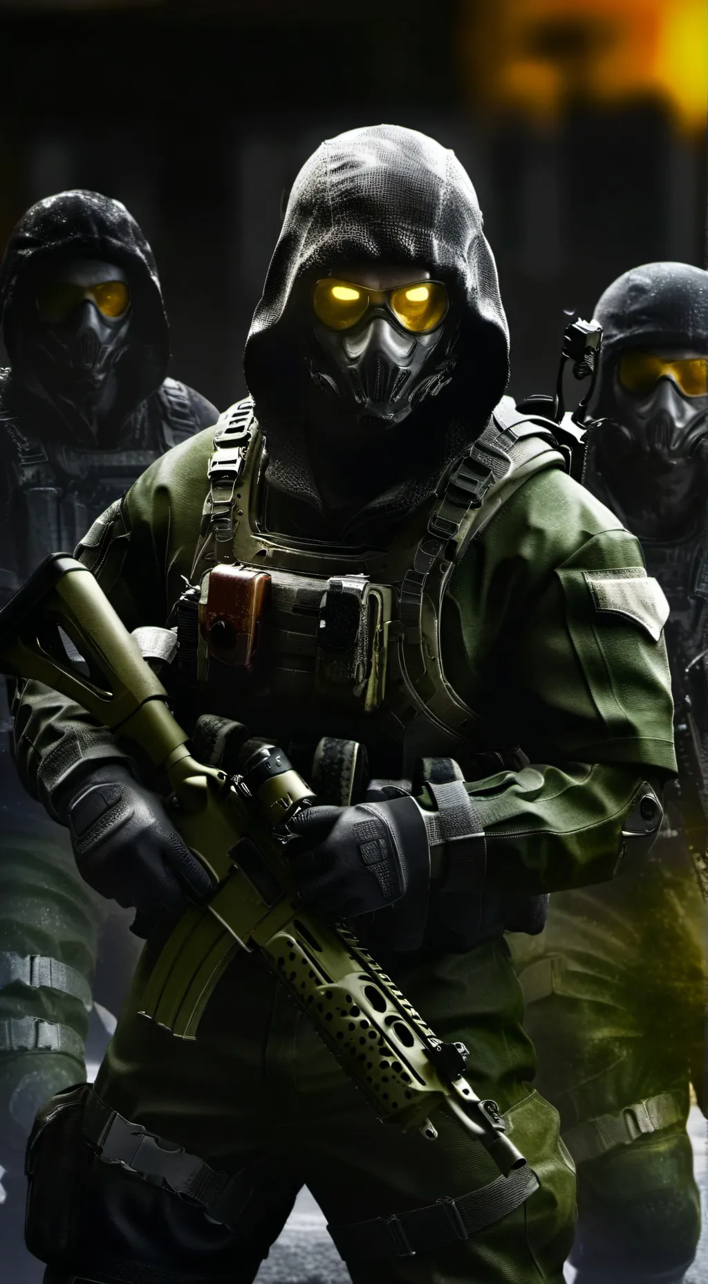 ai character:  ami de Ghost MW2 background