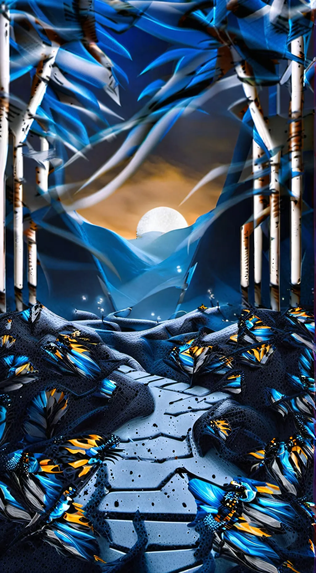 ai character: Shadow milk cookie background