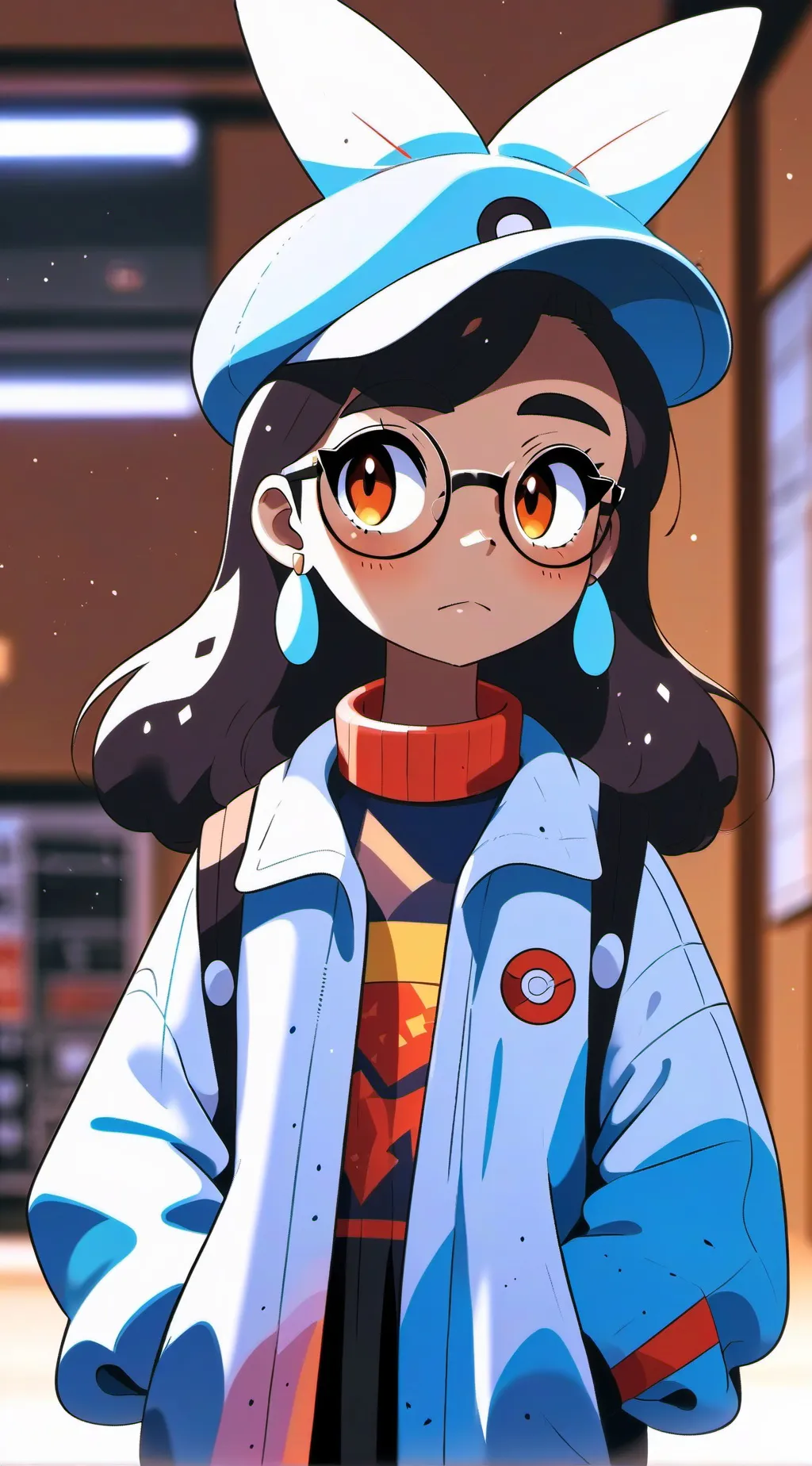 ai character: Moon background