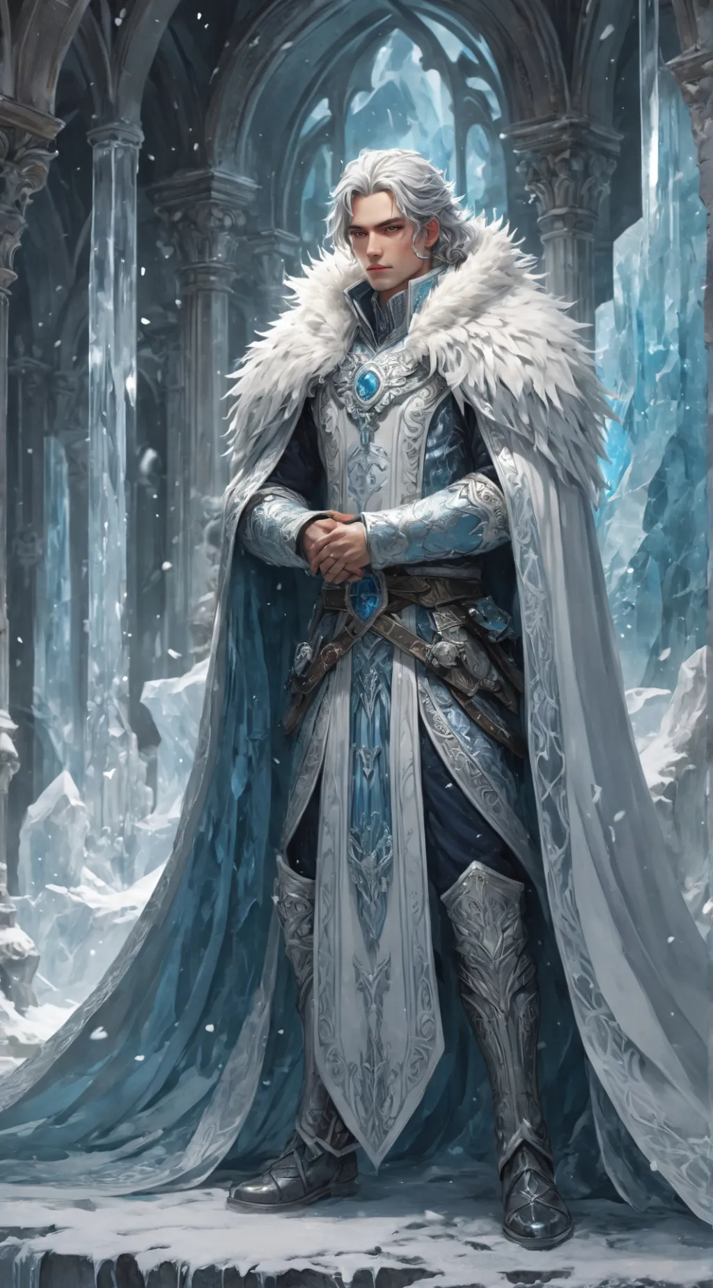 ai character: Winter background