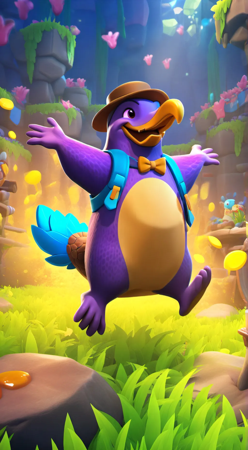 ai character: platypus background