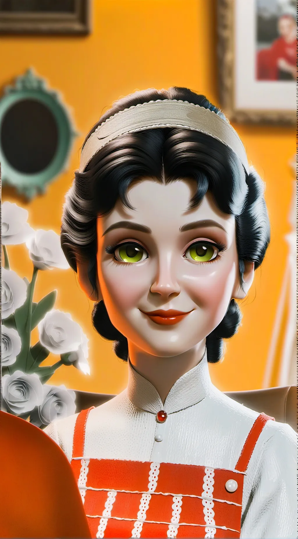 ai character: Aunt Gertrude background