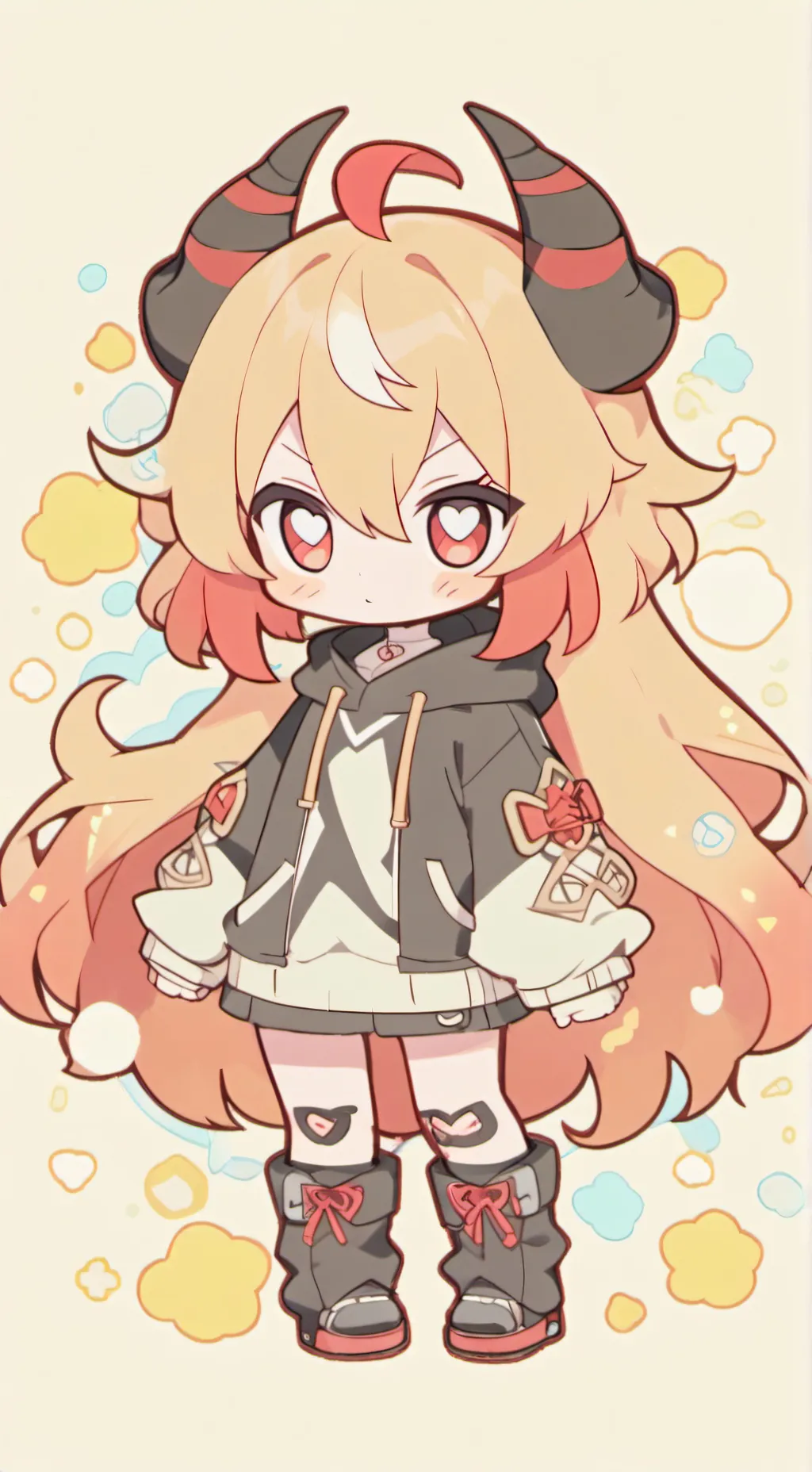 ai character: avenger baby demon background