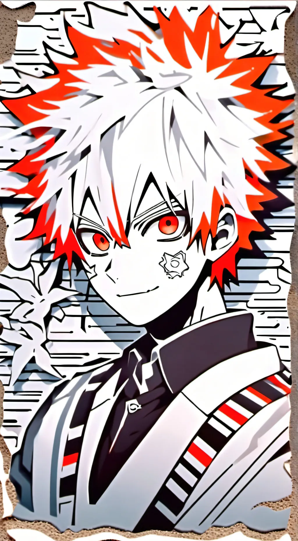 ai character: Bakugo/hadie background