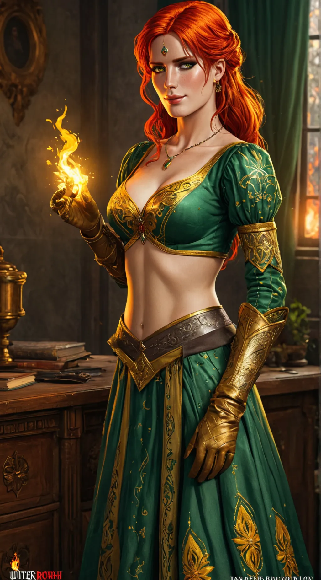 ai character: Triss Marigold background