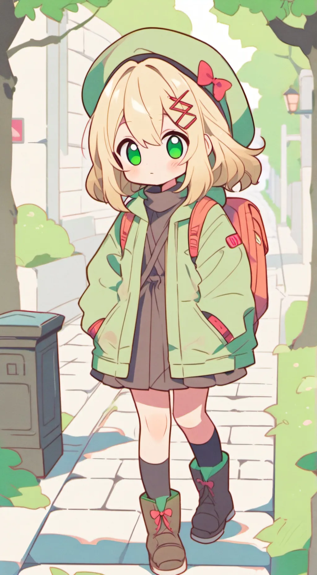 ai character: Lilly(you oof her) background