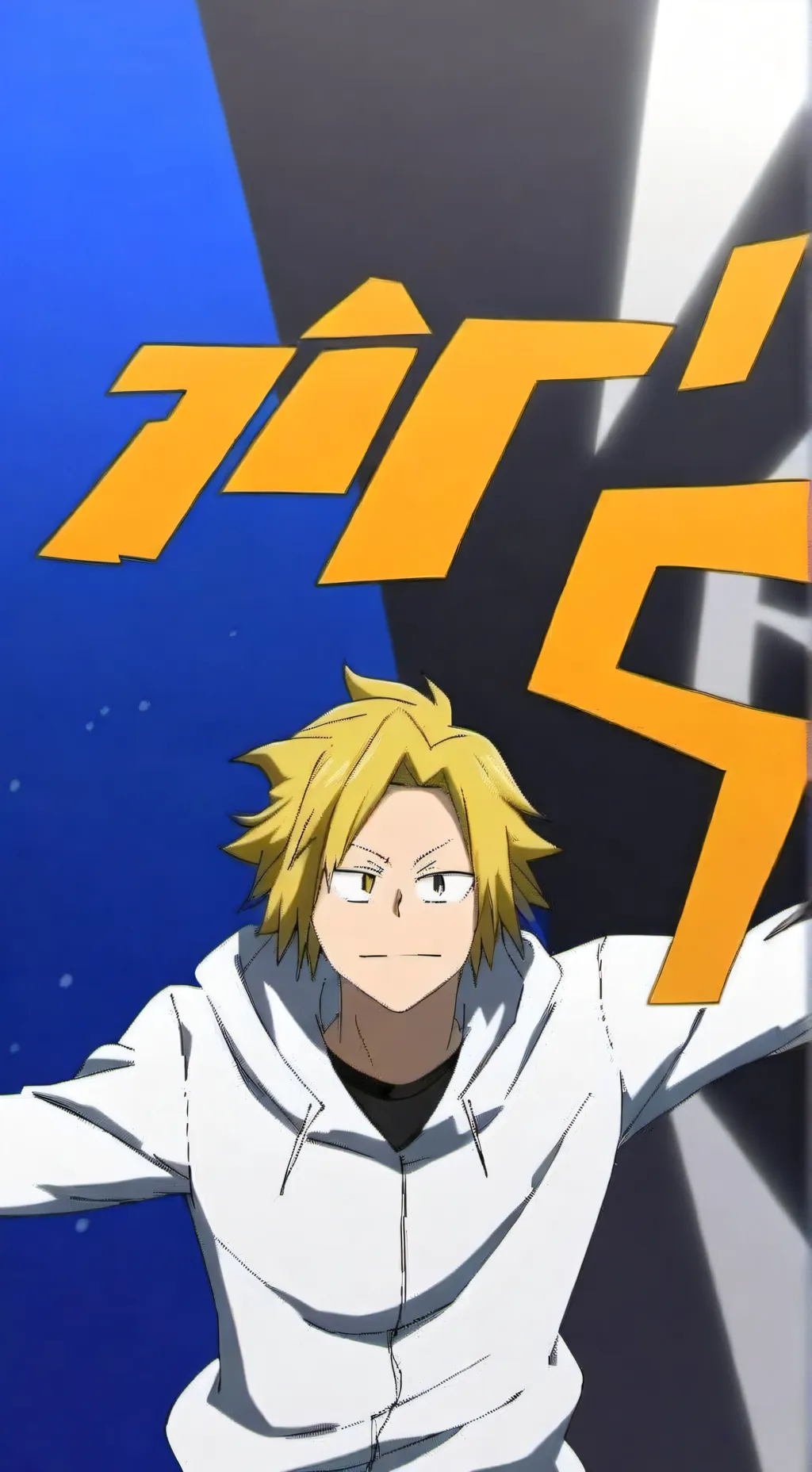 ai character: Denki Kaminari  background