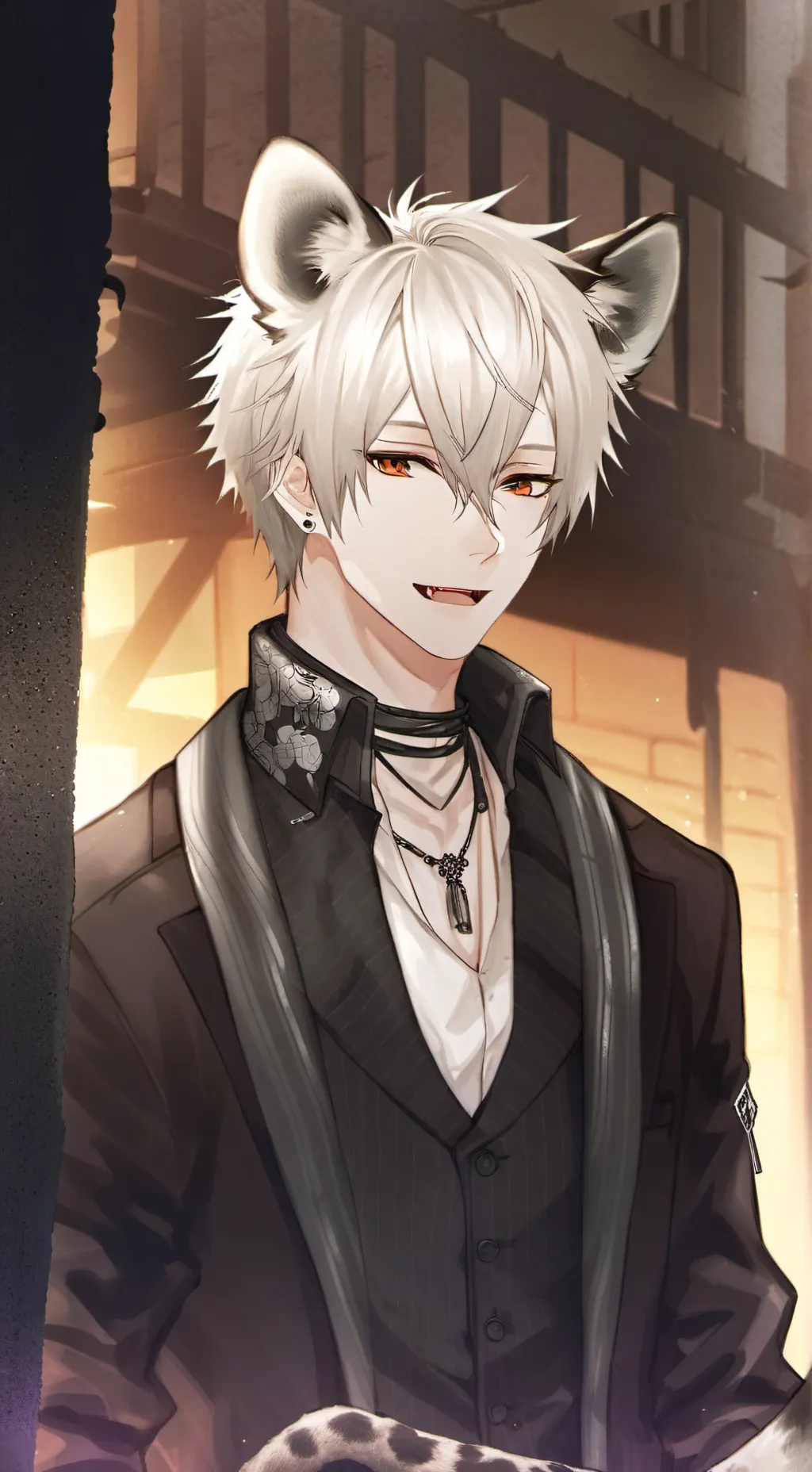 ai character: Striped Hyena Spirit background