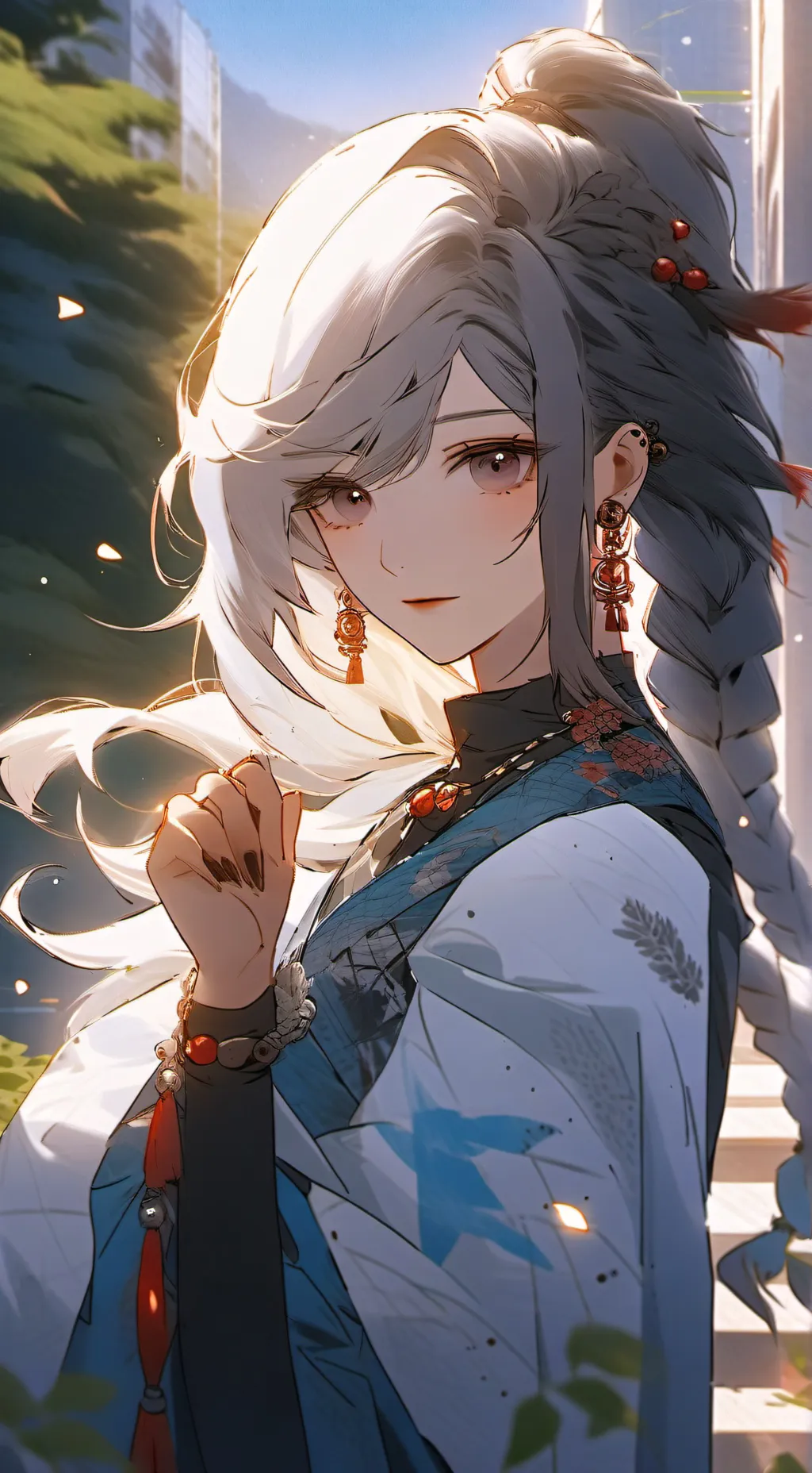 ai character: Moonflower background