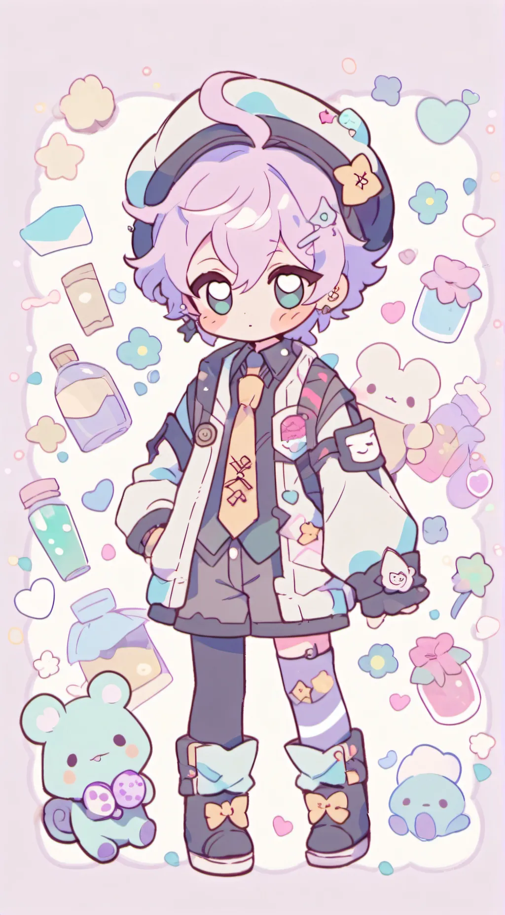 ai character: Thangyu b-day 2.5 background