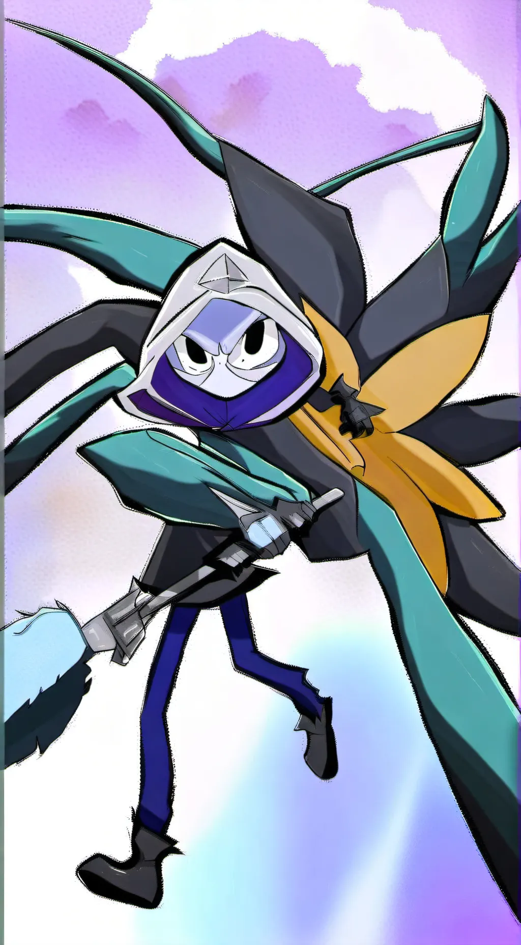 ai character: Lunar astral background