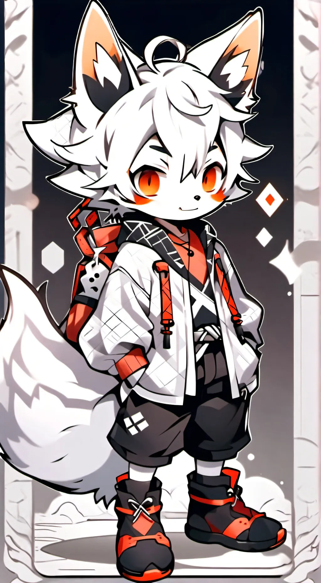 ai character: sky background