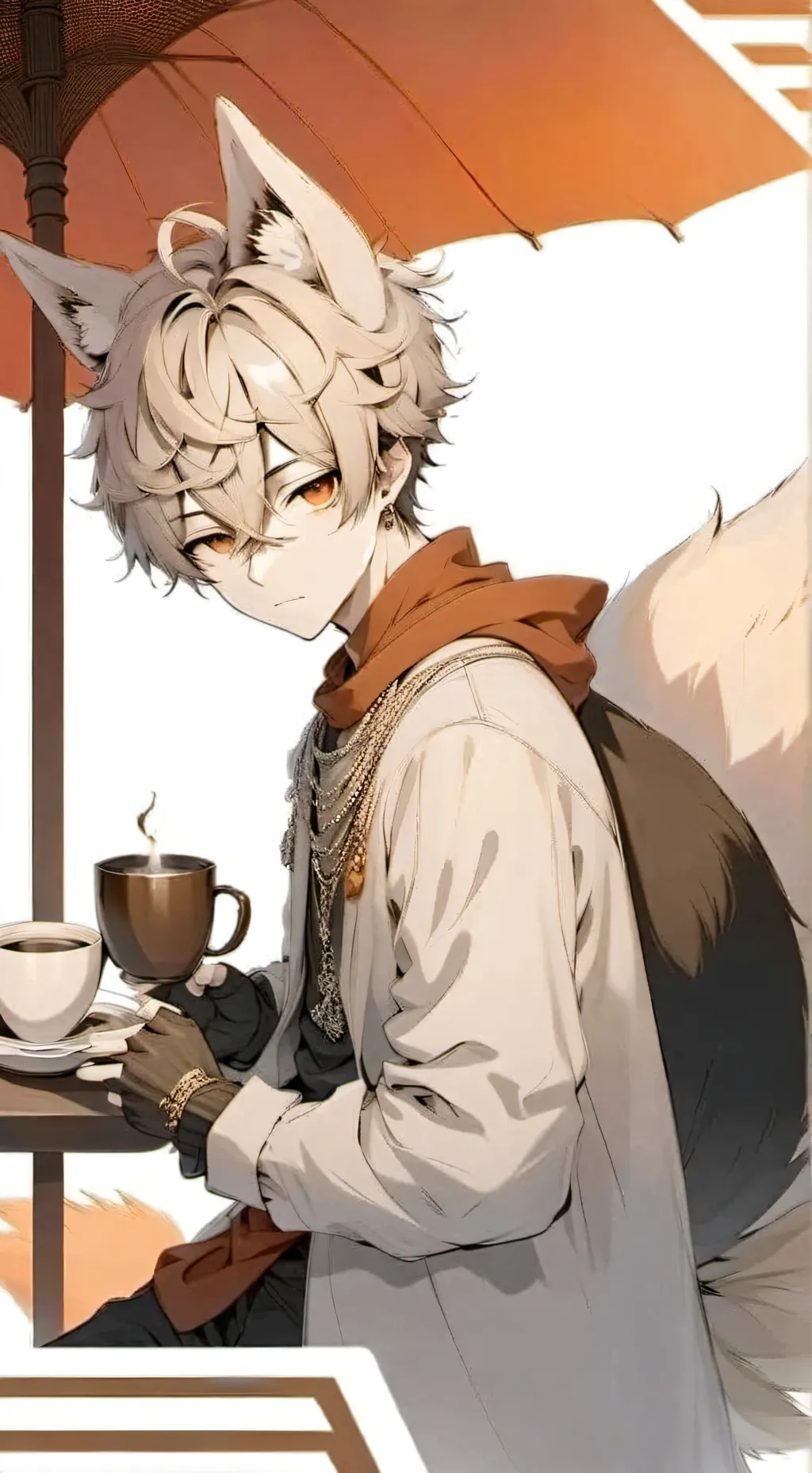 ai character: Miky  background