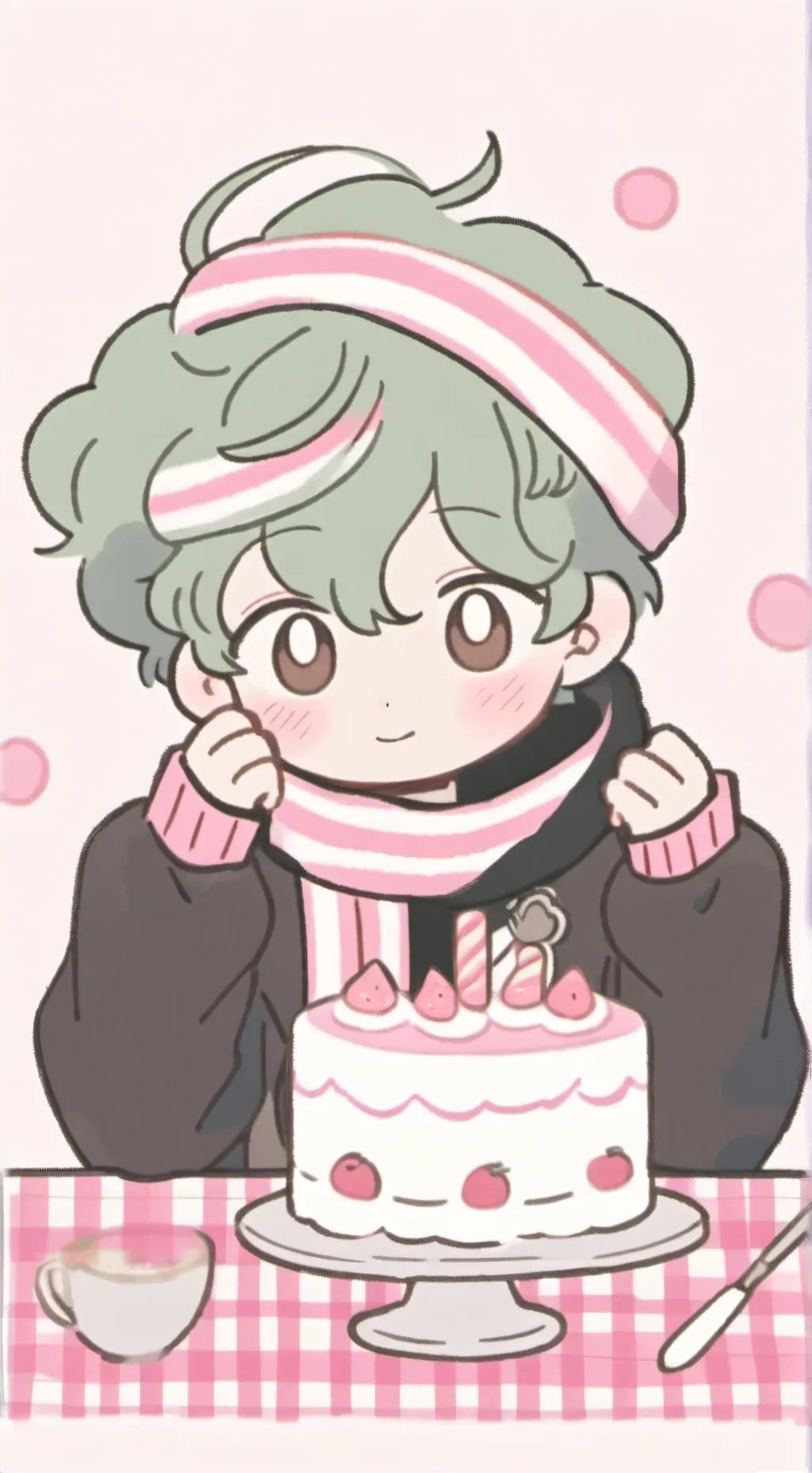 ai character: 📼Sprout!🍓 background