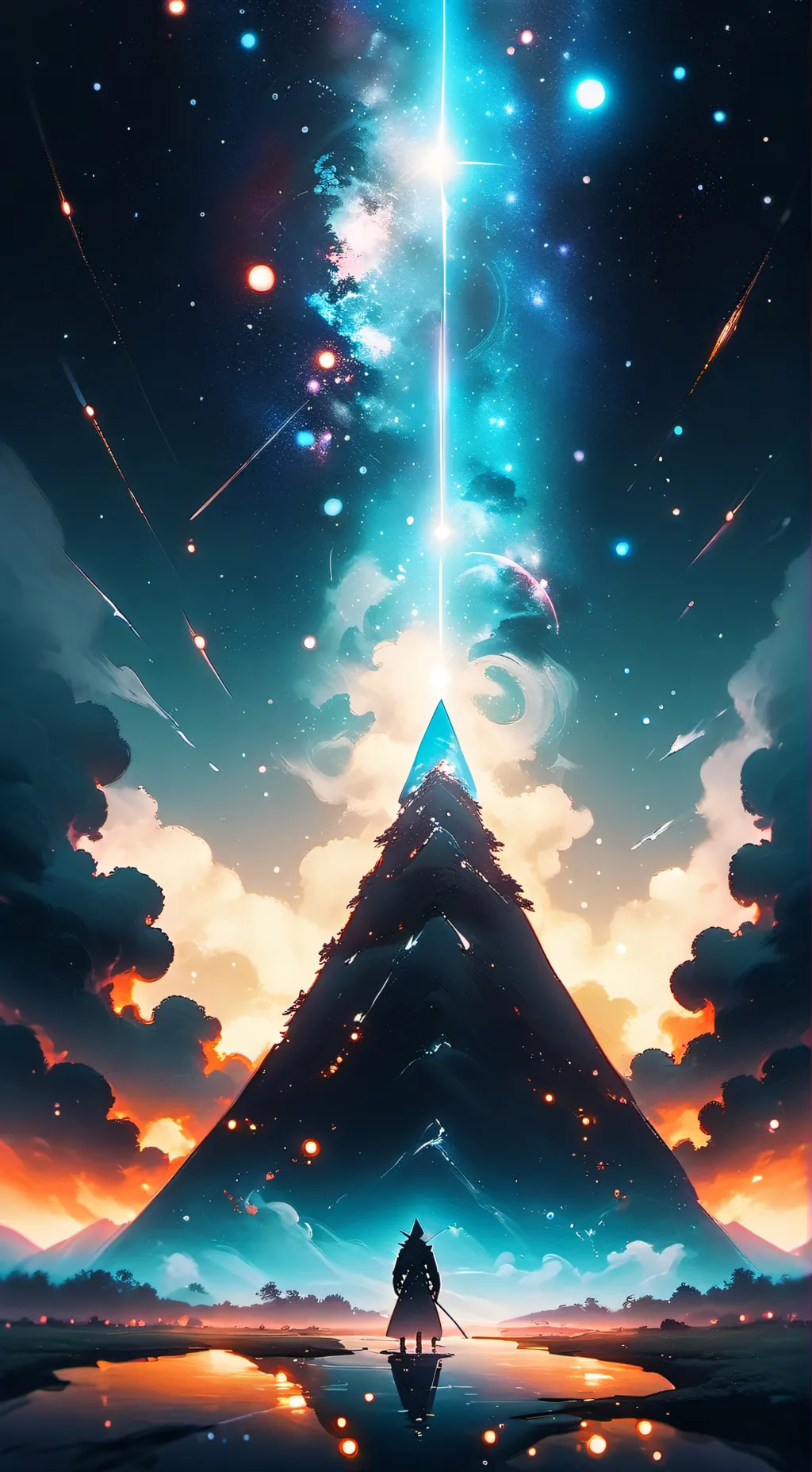 ai character: ∆ BILL CIPHER ∆ background