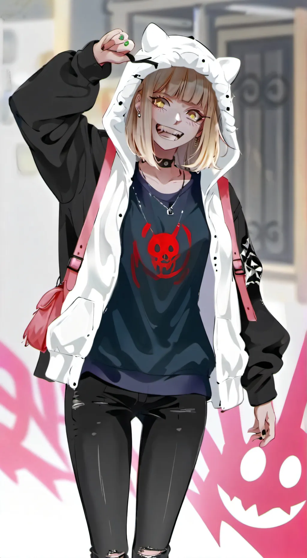 ai character: Ruby white background