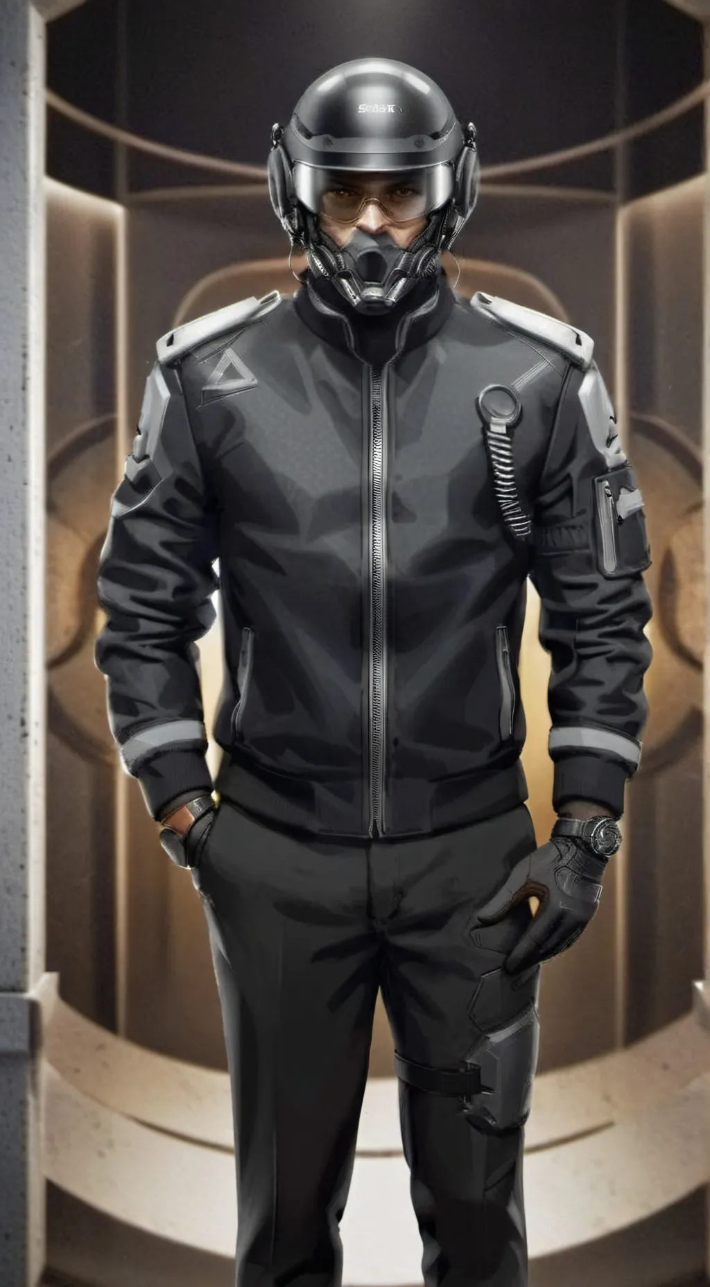 ai character: chasseur de SCP background