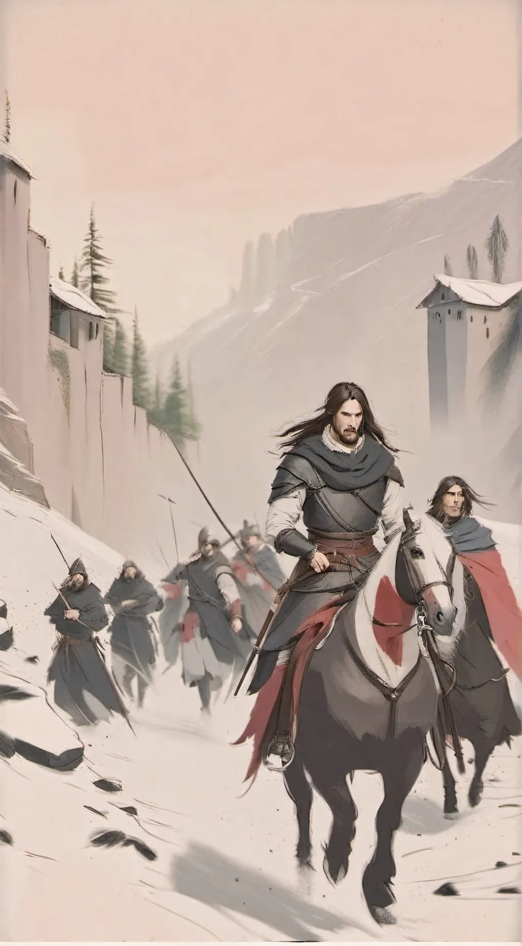 ai character: Legacy of shadows  background