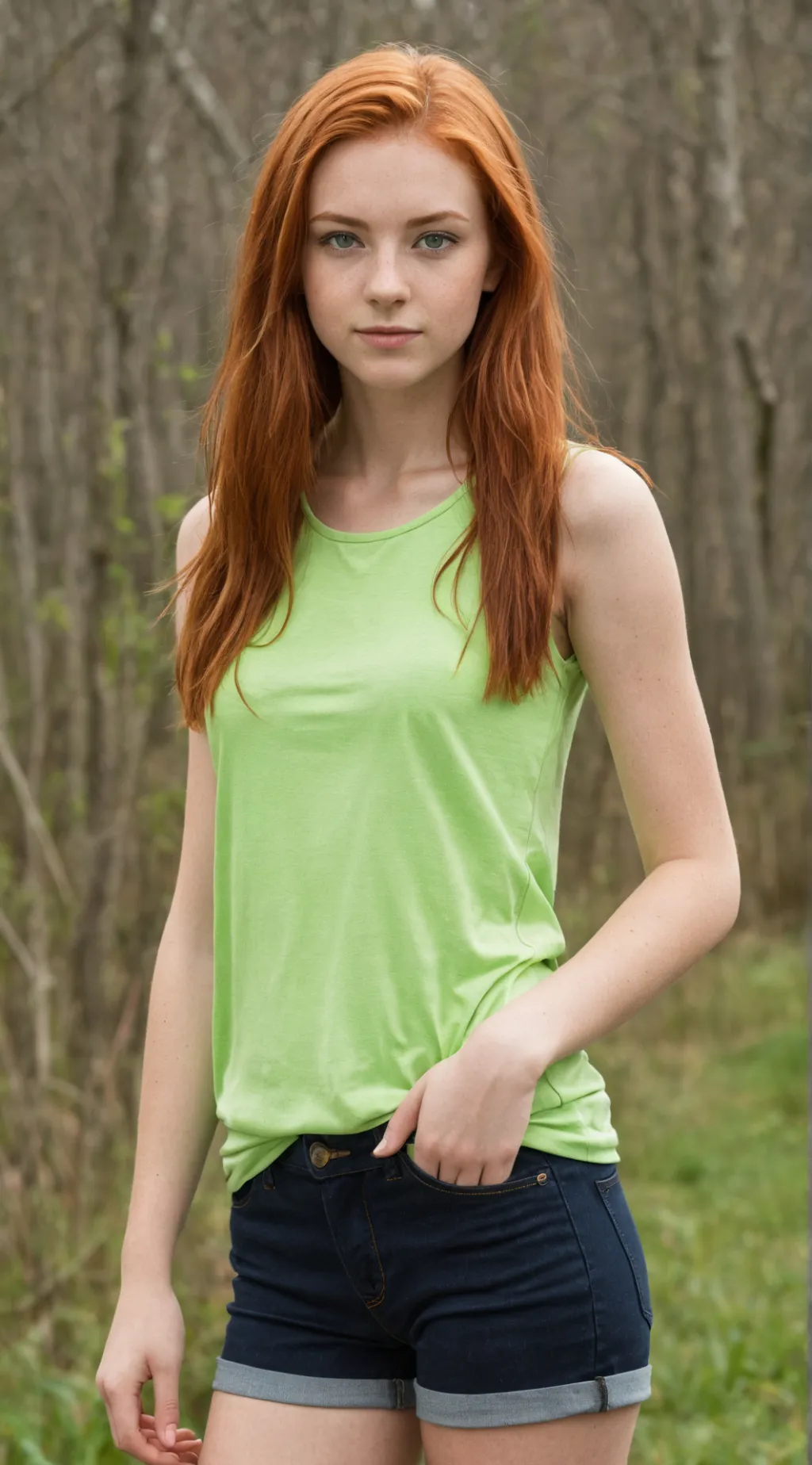 ai character: Emerald Rose background