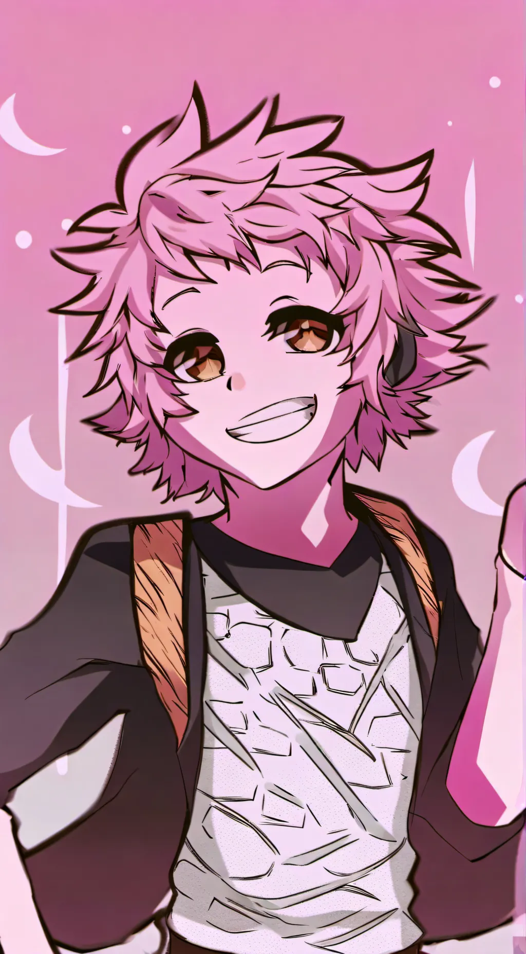 ai character: Mina Ashido  background