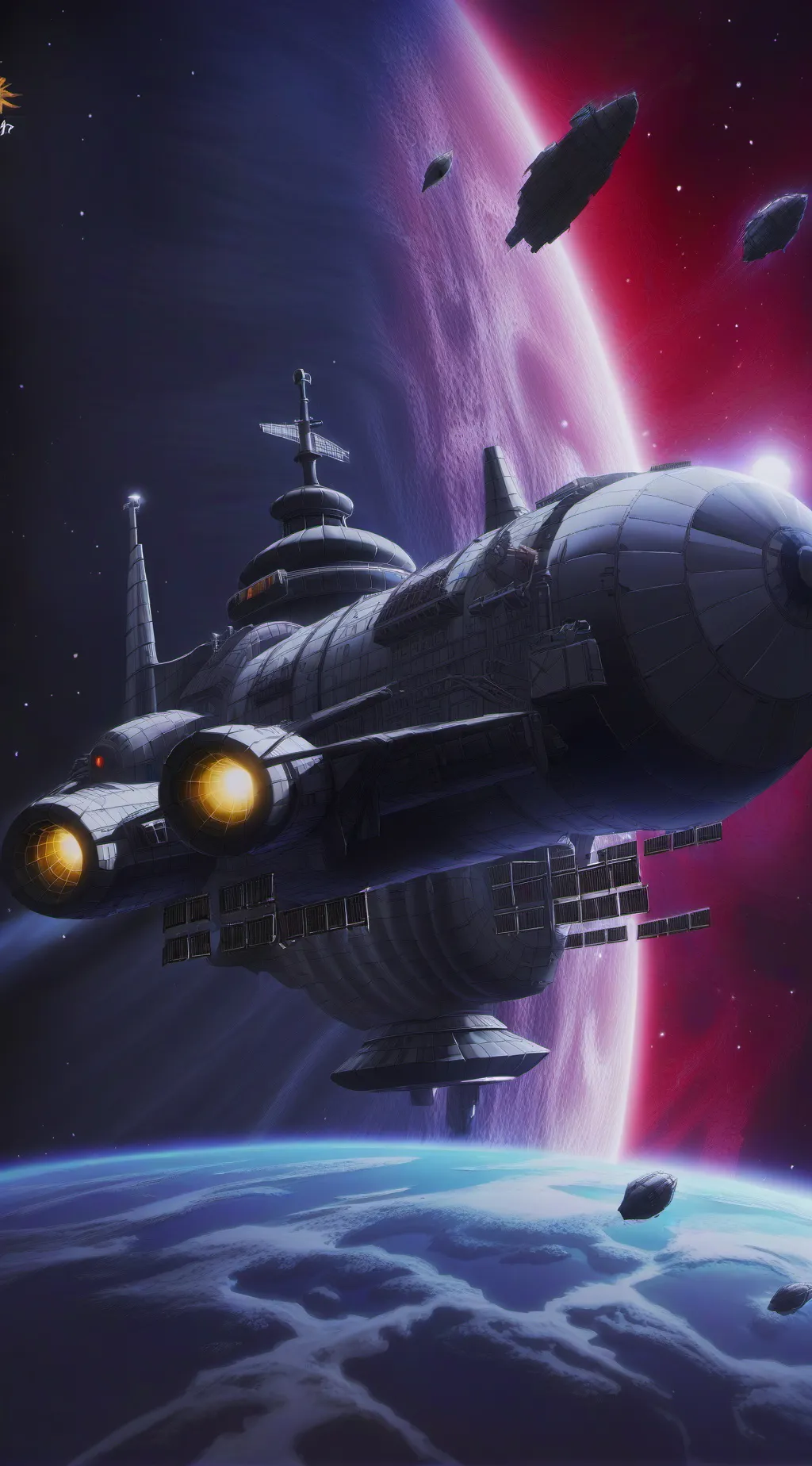 ai character: La frontera oscura background