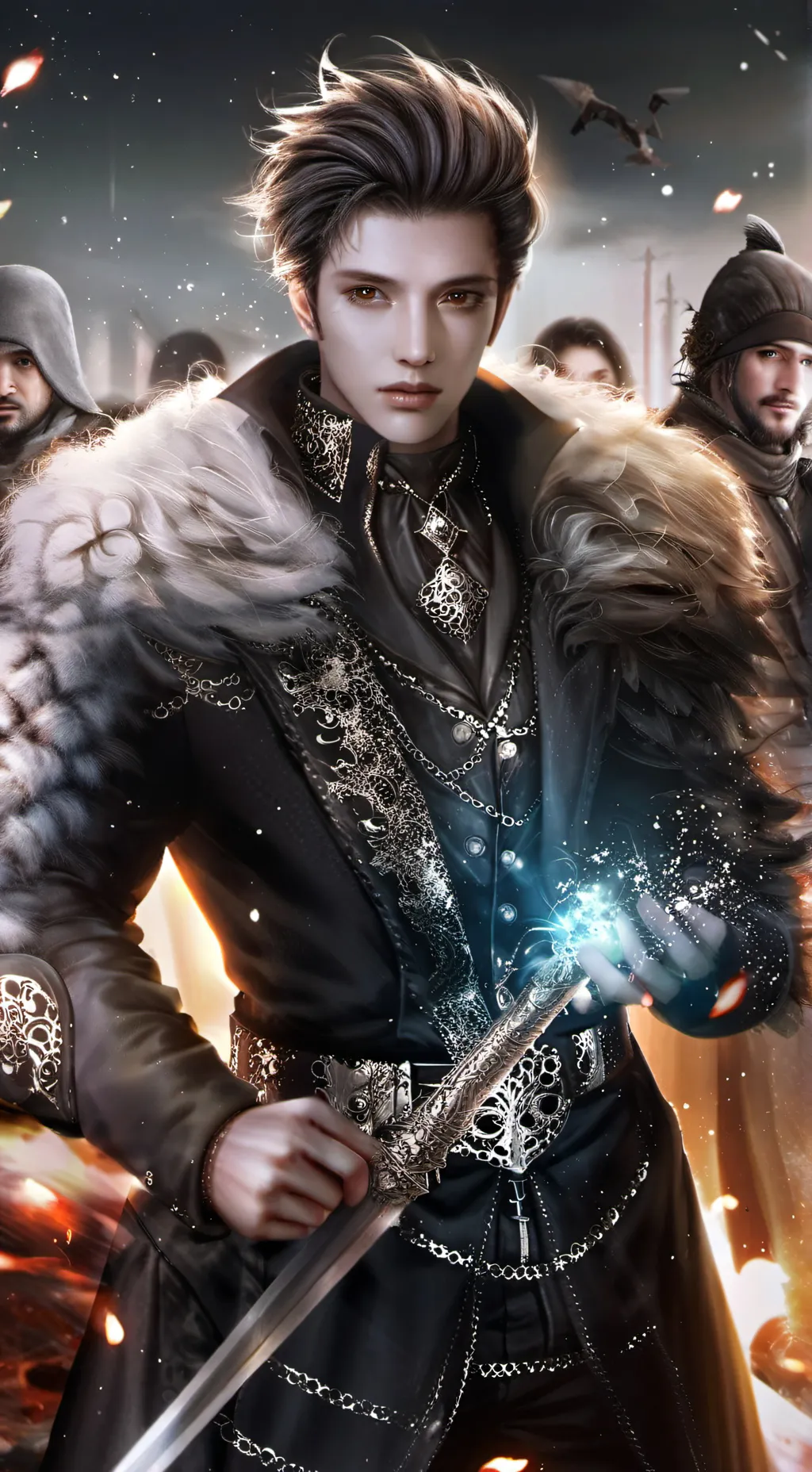 ai character: Leonardo background