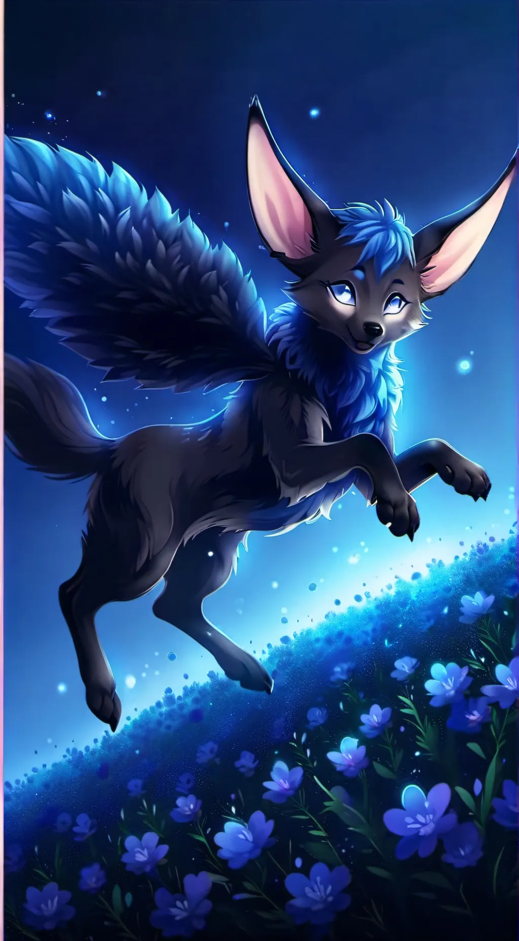 ai character: rose background