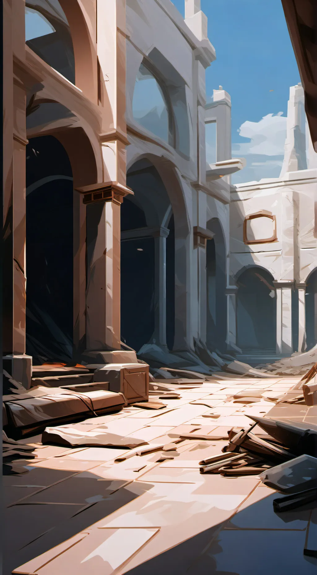 ai character: Handplates background