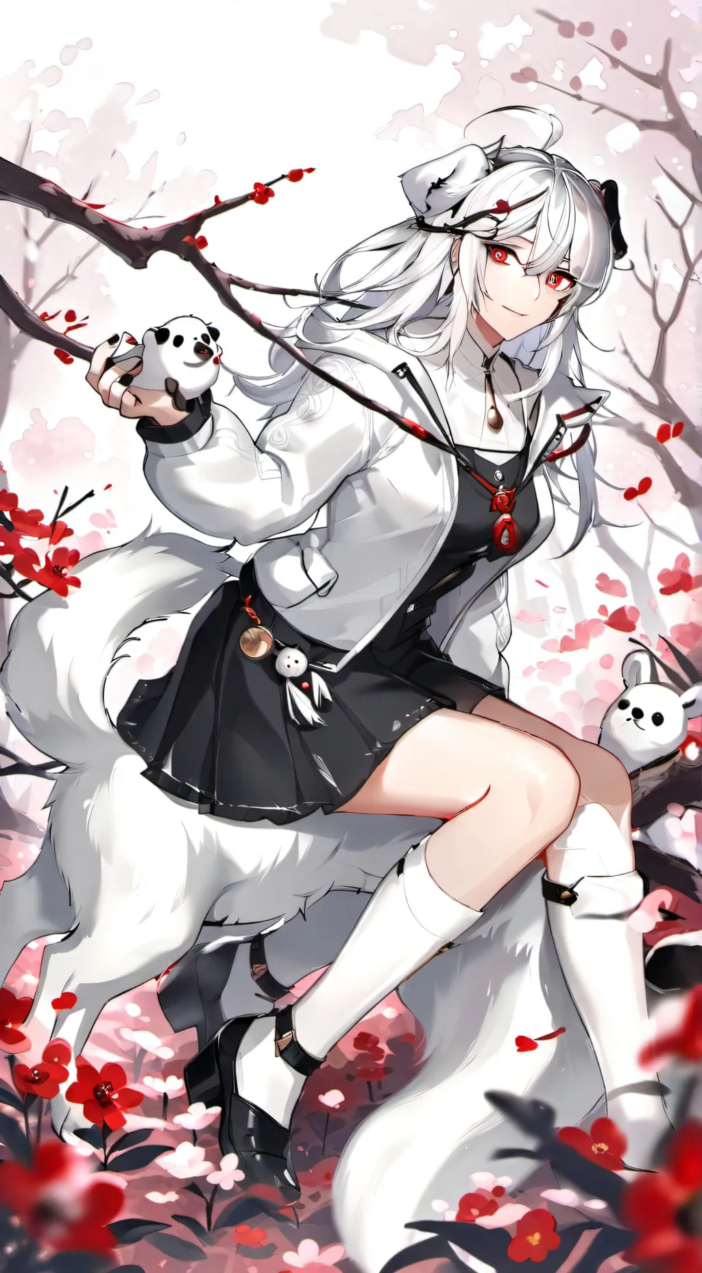 ai character: Snowy background