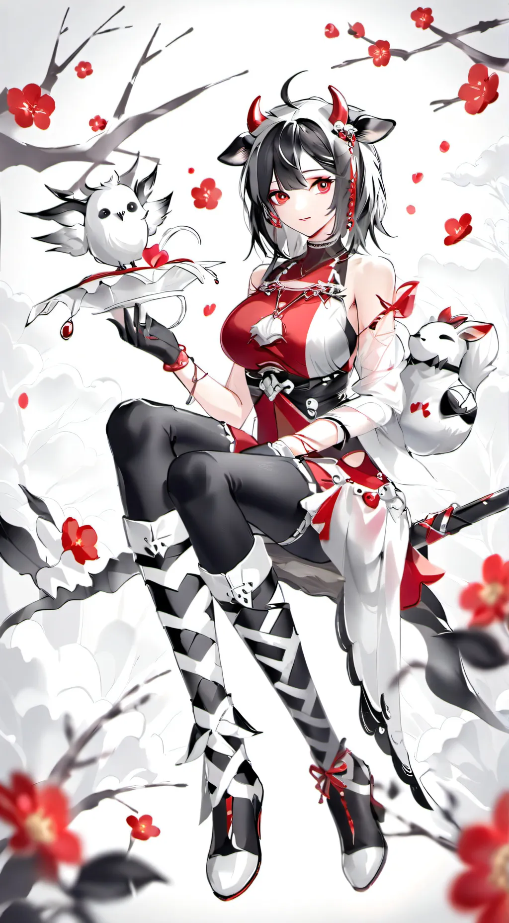 ai character: cow girl Emma  background