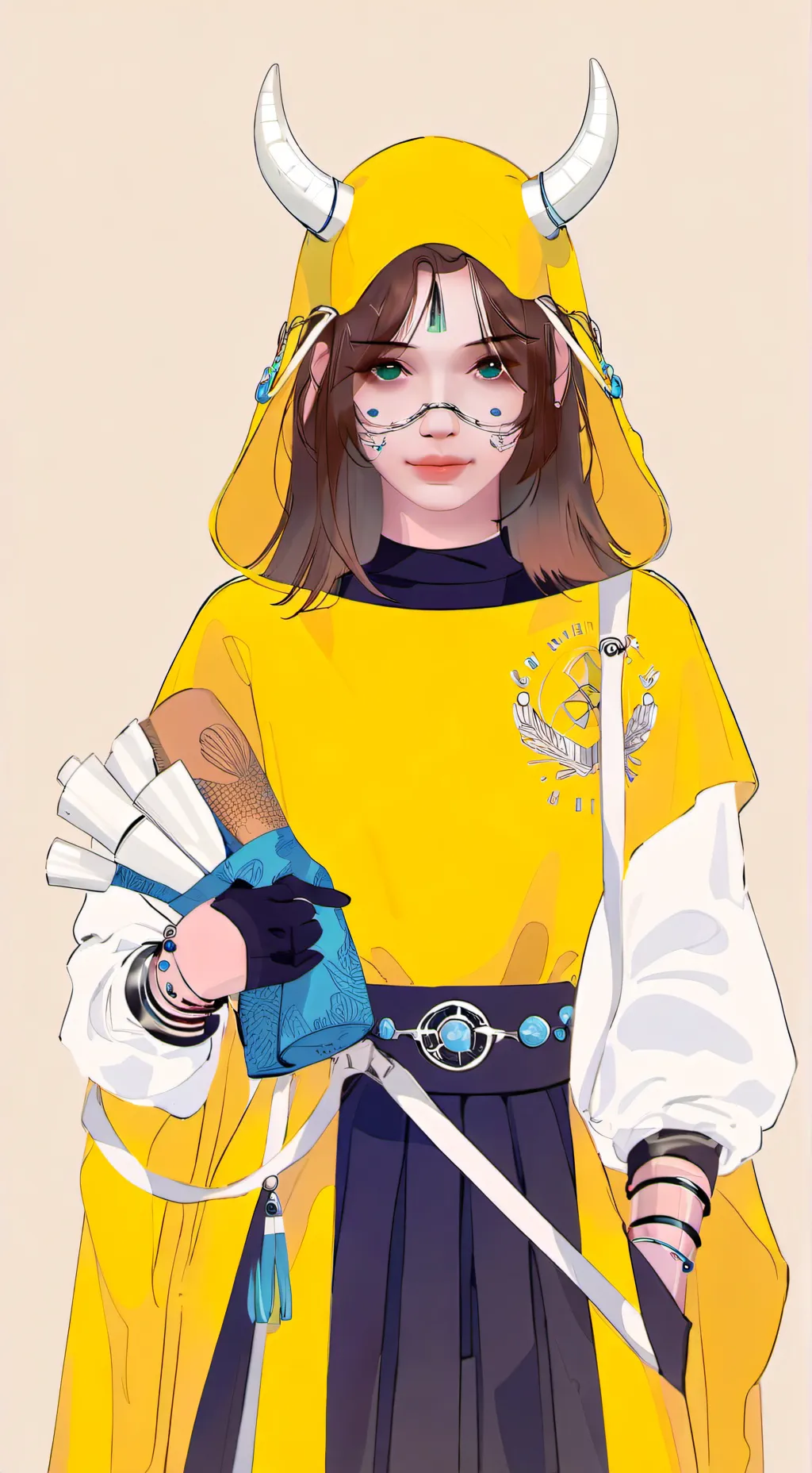 ai character: 💫💛luz💛💫 background