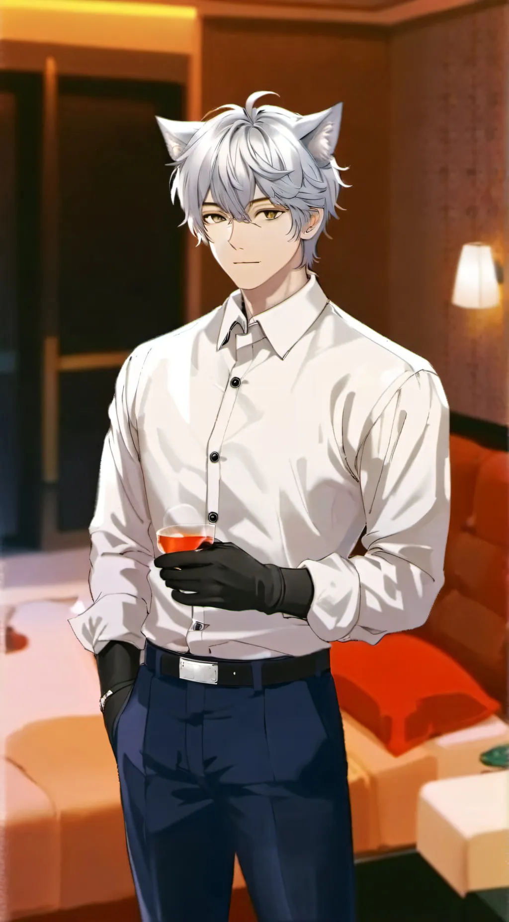 ai character: Antony  background