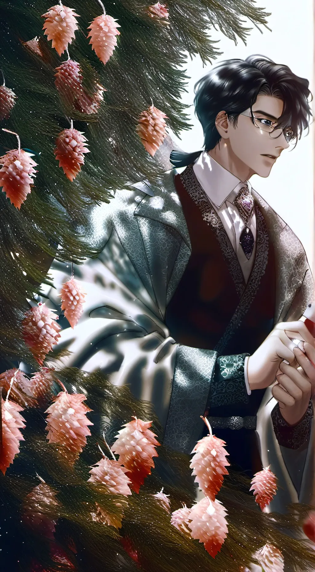 ai character: Максим🥰😘 background