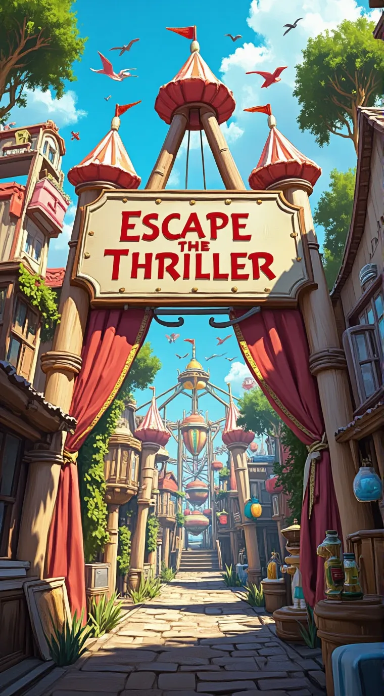 ai character: Escape the Thrill background