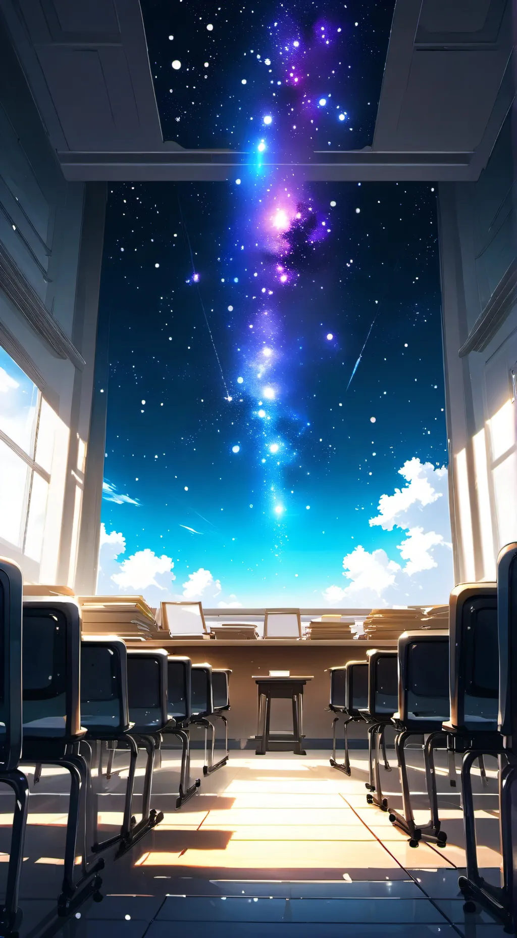 ai character: My version.C.A background