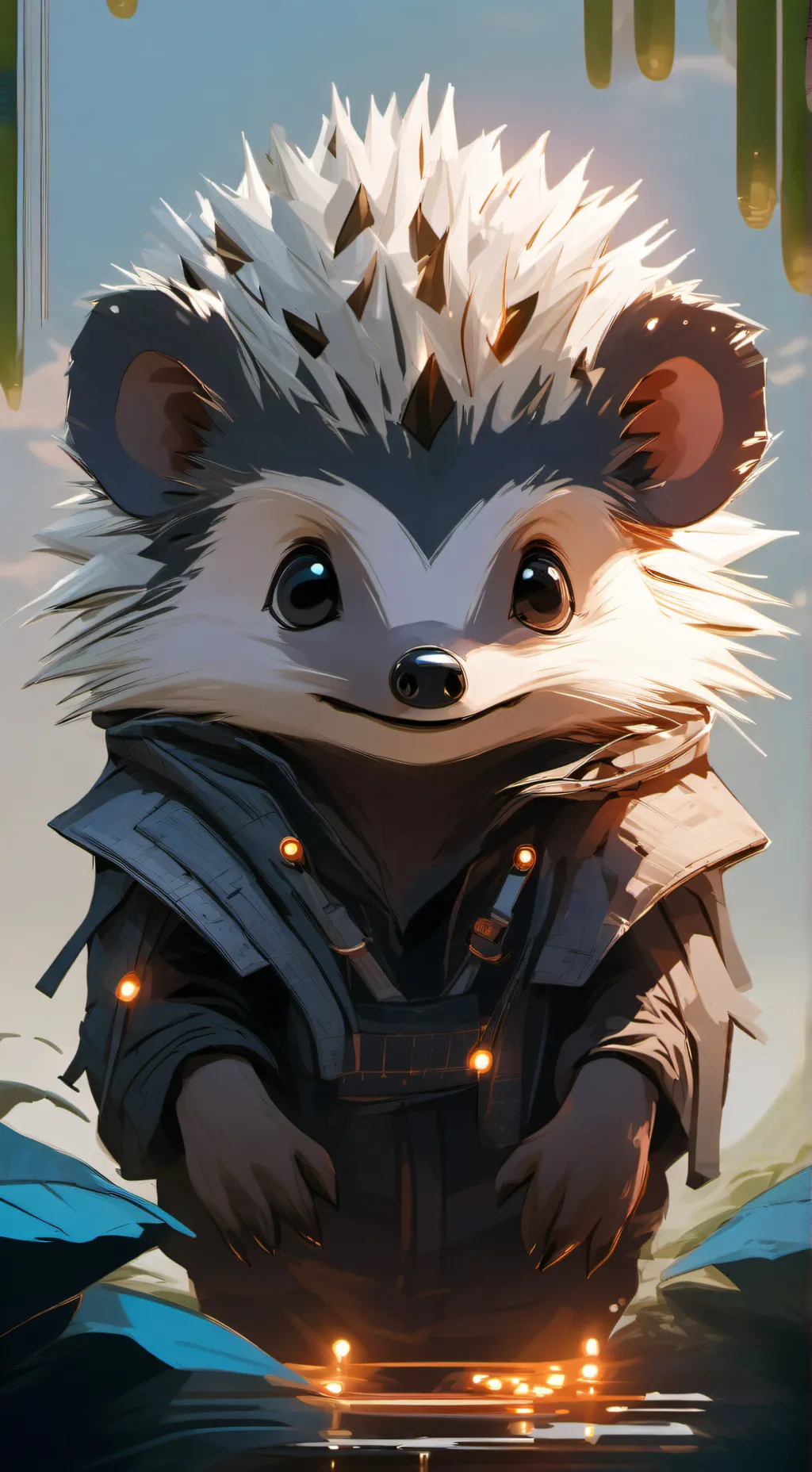 ai character: Pixel background