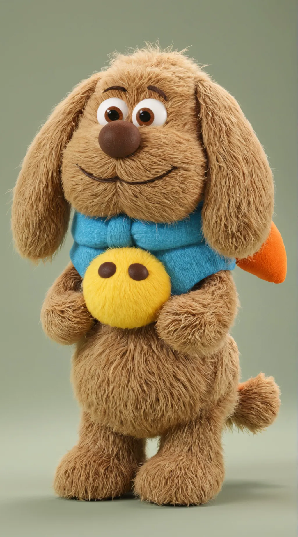 ai character: dog man de temu background