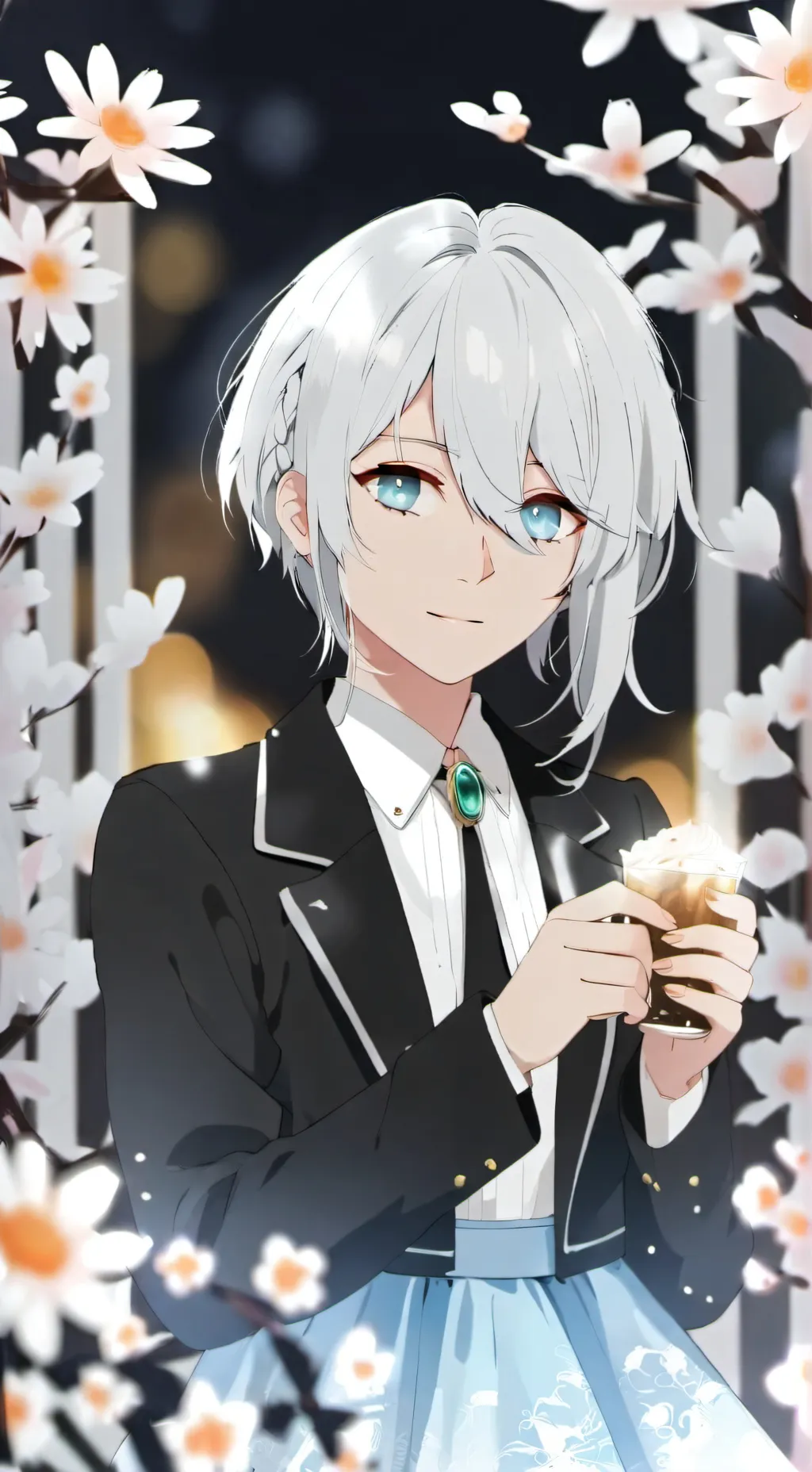 ai character: 🌊🫐Aqua🫐🌊 background