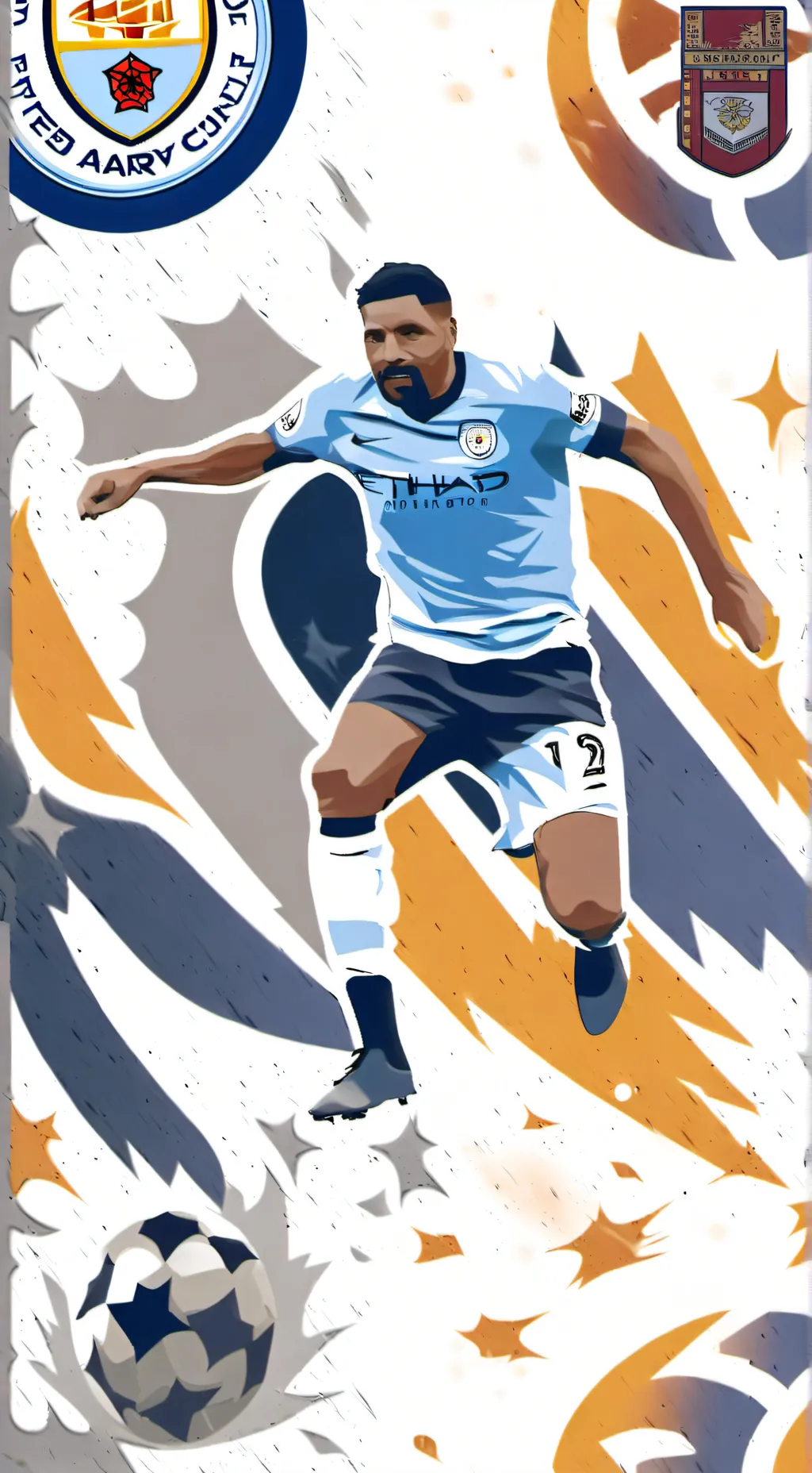 ai character: Manchester city  background