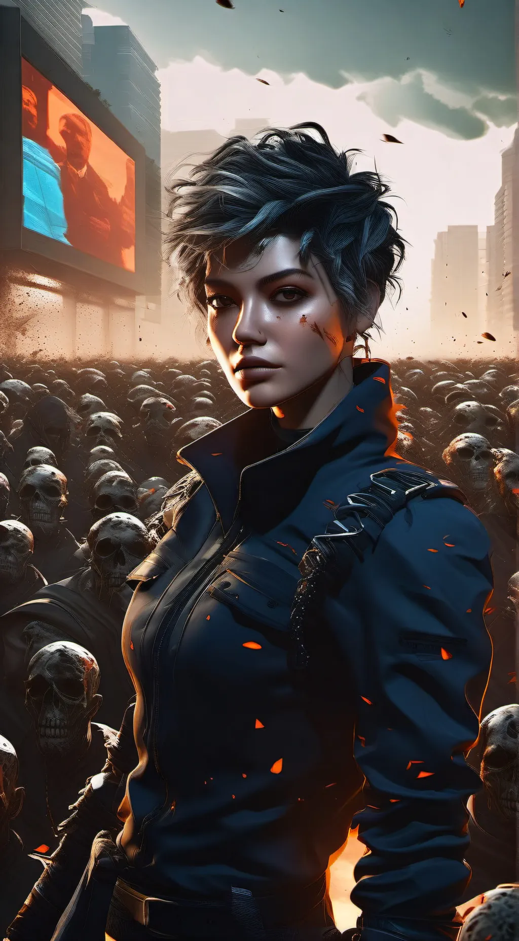 ai character: Pandemia Zombie background