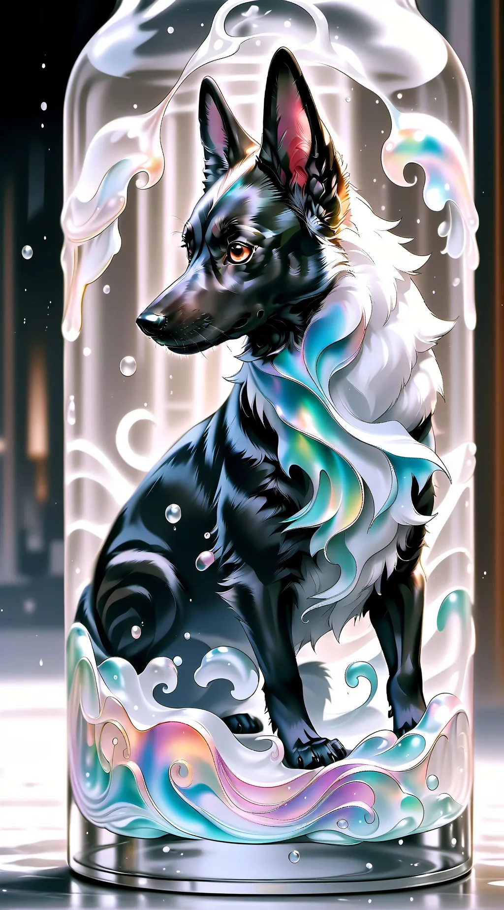 ai character: Lucky background